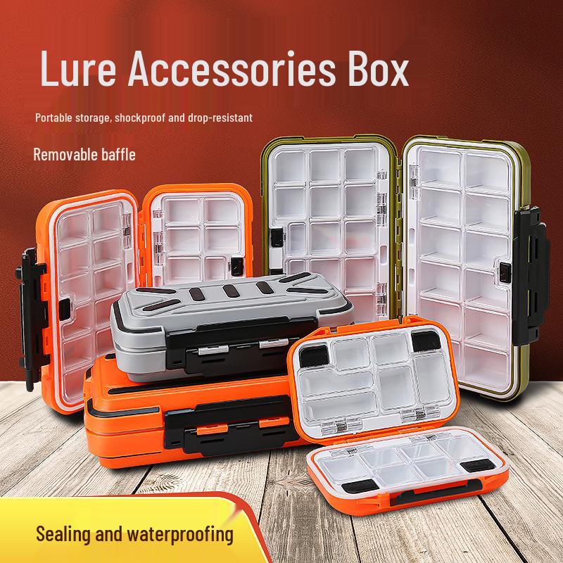 

Waterproof Fishing Accessories Box: Lure, Hook, and Bait Storage Organizer Small Green