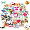 50 Cartoon Veterinary Doodle Stickers Personalized Decoration Pet Hospital Nursing Puppy Animal Protection Waterproof Stickers