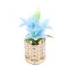 Crystal Flower Lamp Rechargeable 3 Color Modes Artificial Lily Touch Dimmable Bedside Lamp for Night