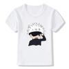 Anime Jujutsu Kaisen Cartoon Print Kinder T-Shirts Kinder T-Shirt Damen T-Shirt Jungen Oberteil Erwachsene Kinder Eltern-Kind Männer Baumwolle T-Shirt