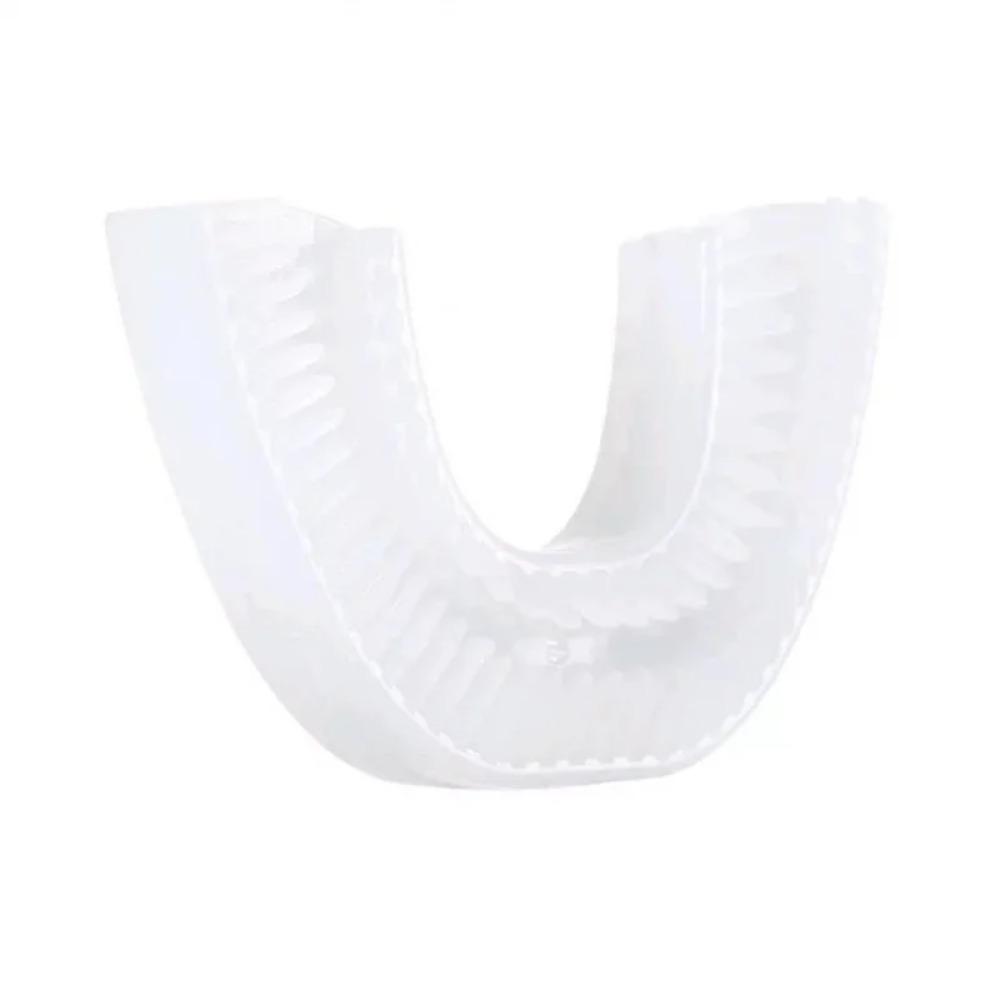 Periuță de dinți tip U, 360 de grade, cu cap inteligent de silicon, periuță de dinți electrică sonică, încărcare automată prin USB, periuță de dinți impermeabilă
