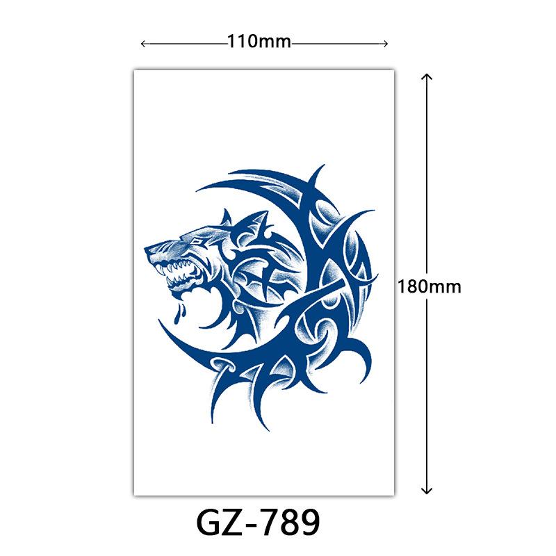 Tattoo-Aufkleber mit Fruchtsaft, Tattoo-Aufkleber mit Kräutern, semi-permanente Tattoo-Aufkleber mit englischen Buchstaben