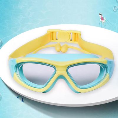 Outdoor Swim Goggles Anti-Fog with Earplugs for 3-12 Years Children Boys Girls Professional Swimming Glasses Eyewear