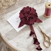 Multi-Layer 3D Petal Tassel Applique Flower DIY Craft Embellishment  Hair Accessories