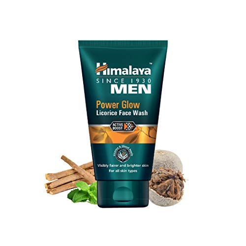 Himalaya Men Power Glow Licorice Face Wash 100ml Pack Of 1 Natural Herbal Cleanser For Men