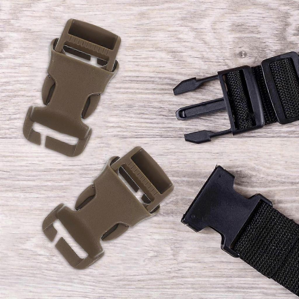 2026 Am besten!! Kunststoff-Rucksack Schnallen für den täglichen Gebrauch 6 Stück Vielseitig Khaki Multifunktionale Zubehörteile Leicht