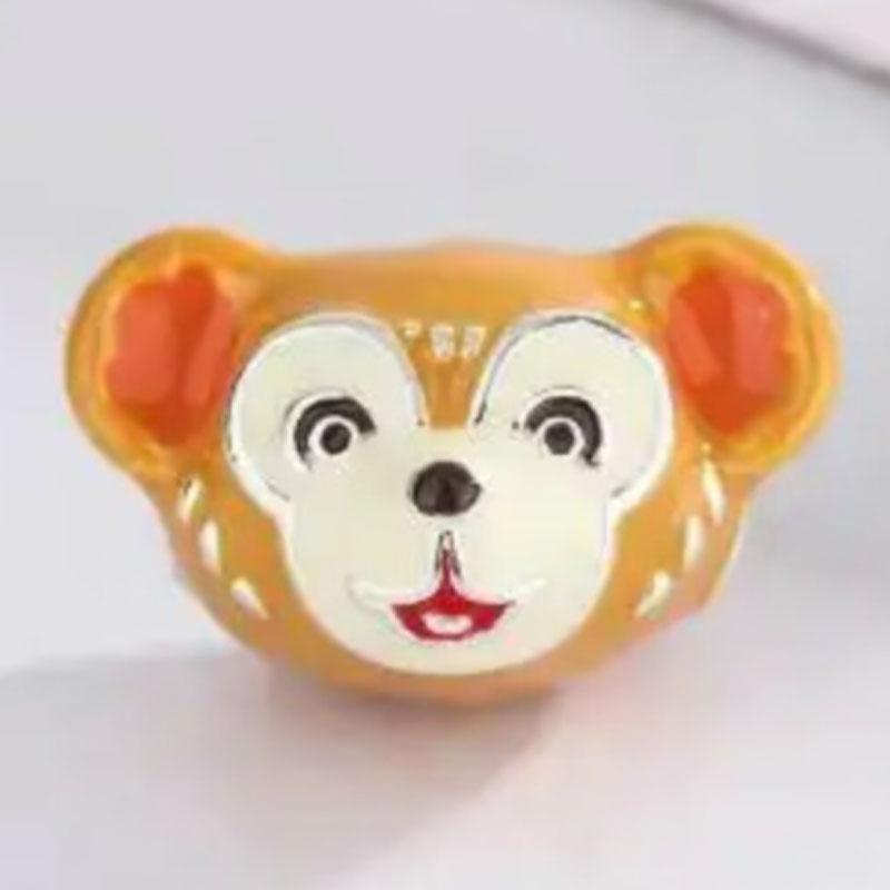 Copper Plated Cz Herocross Cartoon Rabbit Charm Family Mother Beads Stopper Fit Original European Bracelet Jewelry