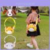 Elephant Deer Dog Cartoon Kids Shoulder Bag With Canvas Material For Daily Use