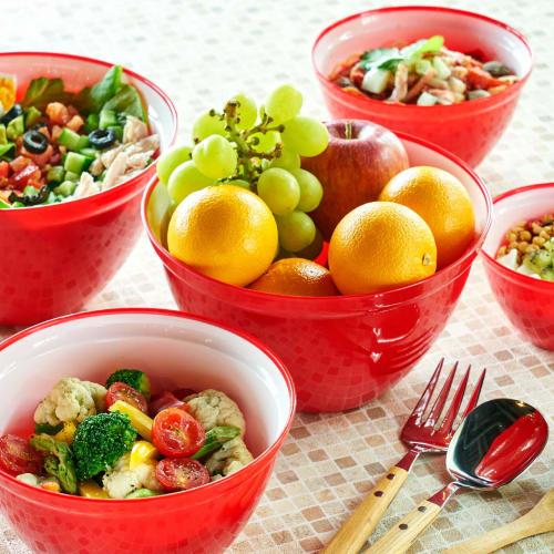CASUAL PRODUCT Easy-to-Use Bowl with Lid, 18cm Round, for Cooking and Dishware, Cook and Serve Directly At the Table, Microwave-Safe, 180mm, Dishwashe