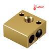 3D Printer Parts Aluminum Brass Plated Copper CR10 Heated Block Bi-Metal Throat Kit for Ender 3 CR10 Extruder Hotend Kit Parts