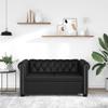 Canapé Chesterfield à 2 places cuir synthétique