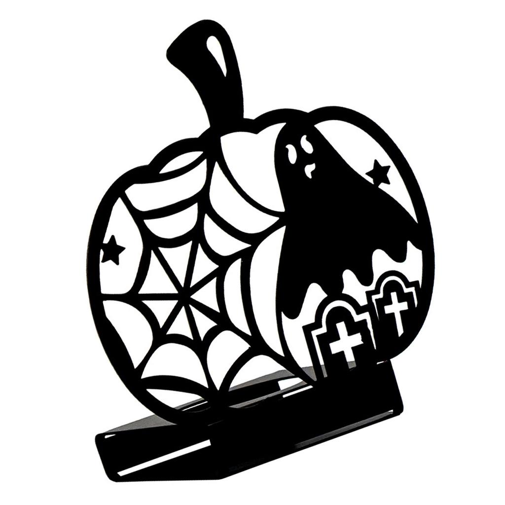 Halloween Metal Tealight Holders Hollowed Ghostly Bat Cats Iron Candle Stand Candlestick for Home Centerpieces Decors