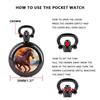 Sunset Sea Galloping Horse Design Pocket Watch Vintage Women's Necklace Pendant Clock Men's Watch Children Souvenirs Gifts