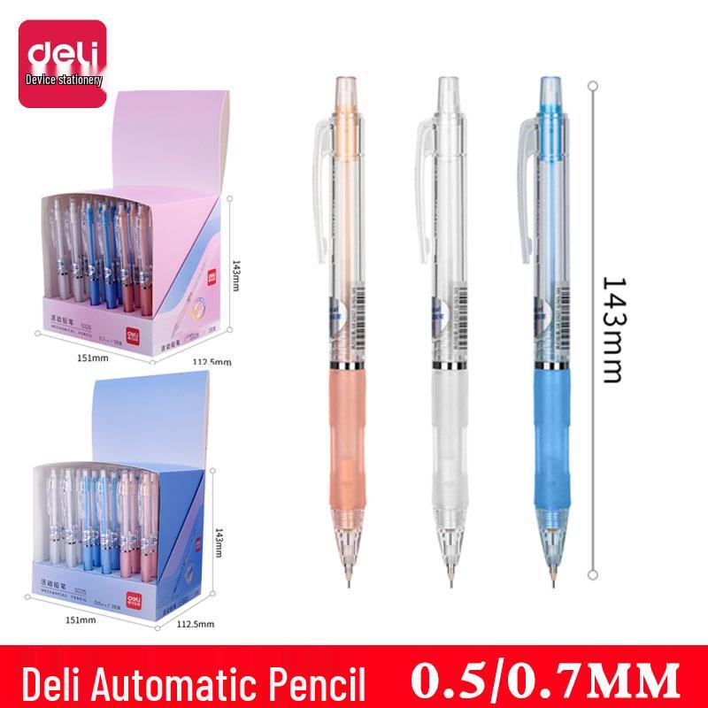 Genuine Deli Mechanical Pencil Set, 0.5mm/0.7mm, Mixed Colors Deli S325 0.5mm Mechanical Pencil