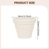 Flower Pot Resin Plant Container Decorative Lightweight Planter Breathable Mesh for Home Garden