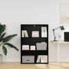 Bookshelf Black Oak Effect 80 x 30 x 114 cm Engineered Wood