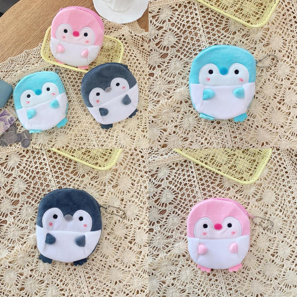 Entzückendes Plüsch-Pinguin-Münzfach Niedlicher Kabel-Organizer Geldbörse Geschenkbeutel für Kinder und Erwachsene