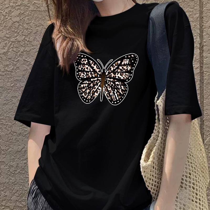 

Женская футболка с коротким рукавом и круглым вырезом из мягкой эластичной ткани XXL чёрный