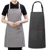 Kitchen Apron Waterproof with Waist Tie Cooking Aprons with 2 Pockets for Waiters Nail Technicians Stylist Baking Gardening