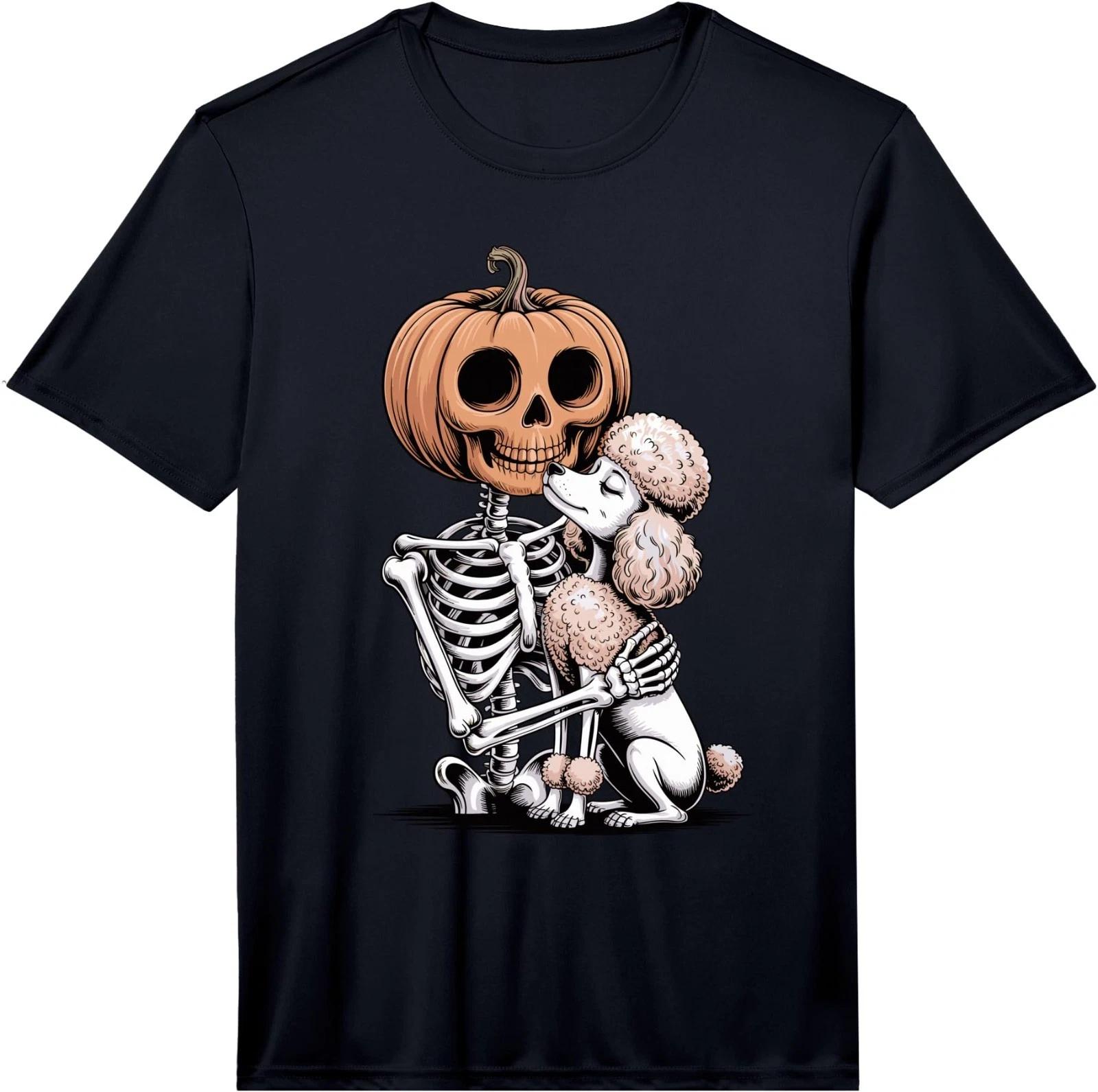 Halloween Skeleton Poodle Poodles Performance T-Shirt S