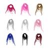 Hip Hop Headscarf Multi-Use Turban Triangle Scarf with Tassel Design Glossy