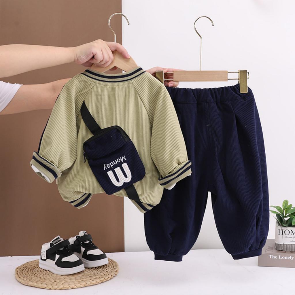 Dziecięcy Zestaw Casualowy z Długim Rękawem, Wygodne Codzienne Stroje