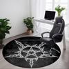 1PC Gothic Star Pattern Chair Carpet for Office, Indoor Non-Slip Washable Carpet, Soft Comfortable Mat For Office Room Yy250930323