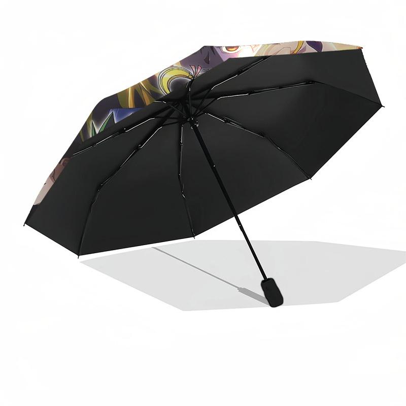 1pc Hunter x Hunter Folding Umbrella Auto Open Close, Portable Design, 8-Bone Iron Frame, Outdoor, Ideal Gift for Fans, Travelers, Daily Use.C029