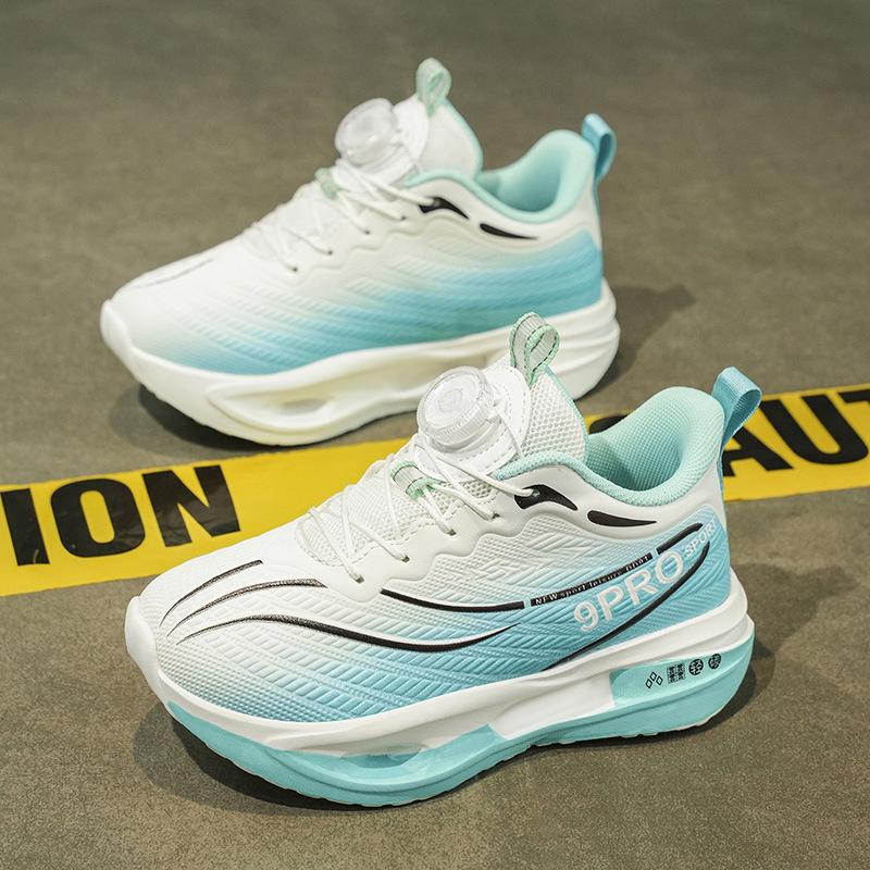 2025 Winter Boys' Basketball Shoes: Kids' Wear-Resistant, Rotary Buckle Sports Trainers