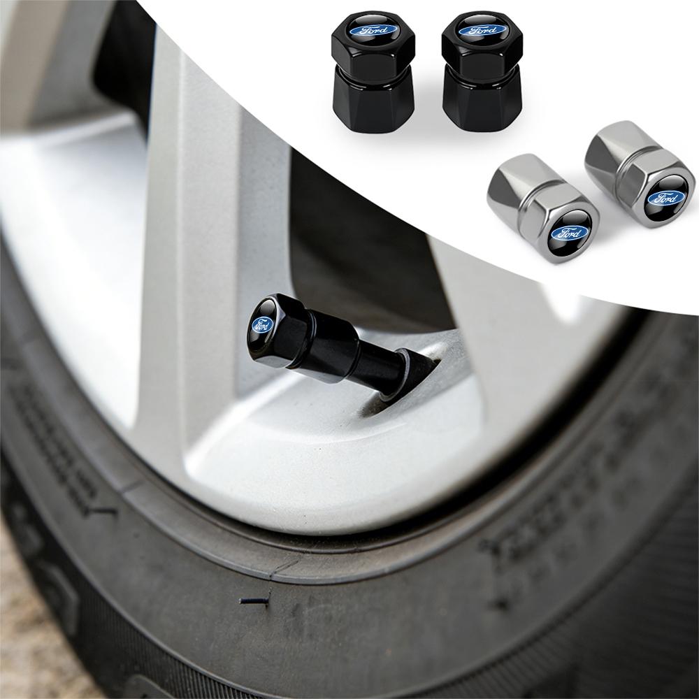 Aluminum Car Tire Valve-Caps Diamond Tyre Valve Airtight Cover Waterproof Dust For Ford Focus MK2 MK3 MK5 Fiesta MK7 Mondeo MK4