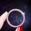 1PC One click start logo decoration ring, car mounted diamond crystal button, ignition ring decoration ring