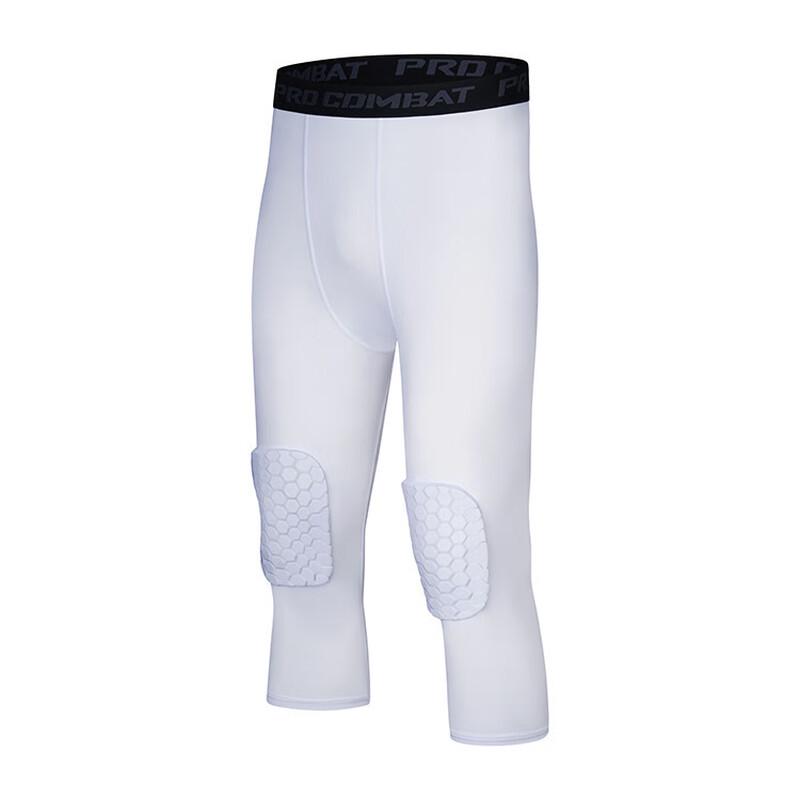 Men's Honeycomb Padded 3/4 Compression Pants