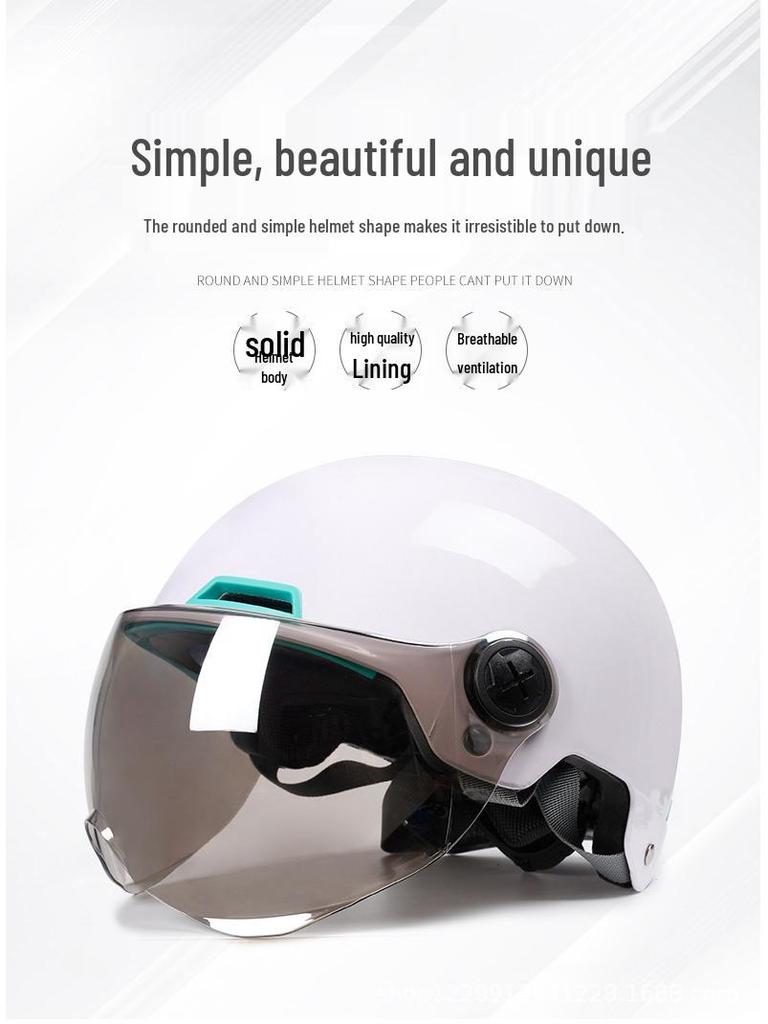Wild Horse 3C Certified Lightweight Half Helmet: All-Season Electric Motorcycle for Men & Women with Summer Sun Protection