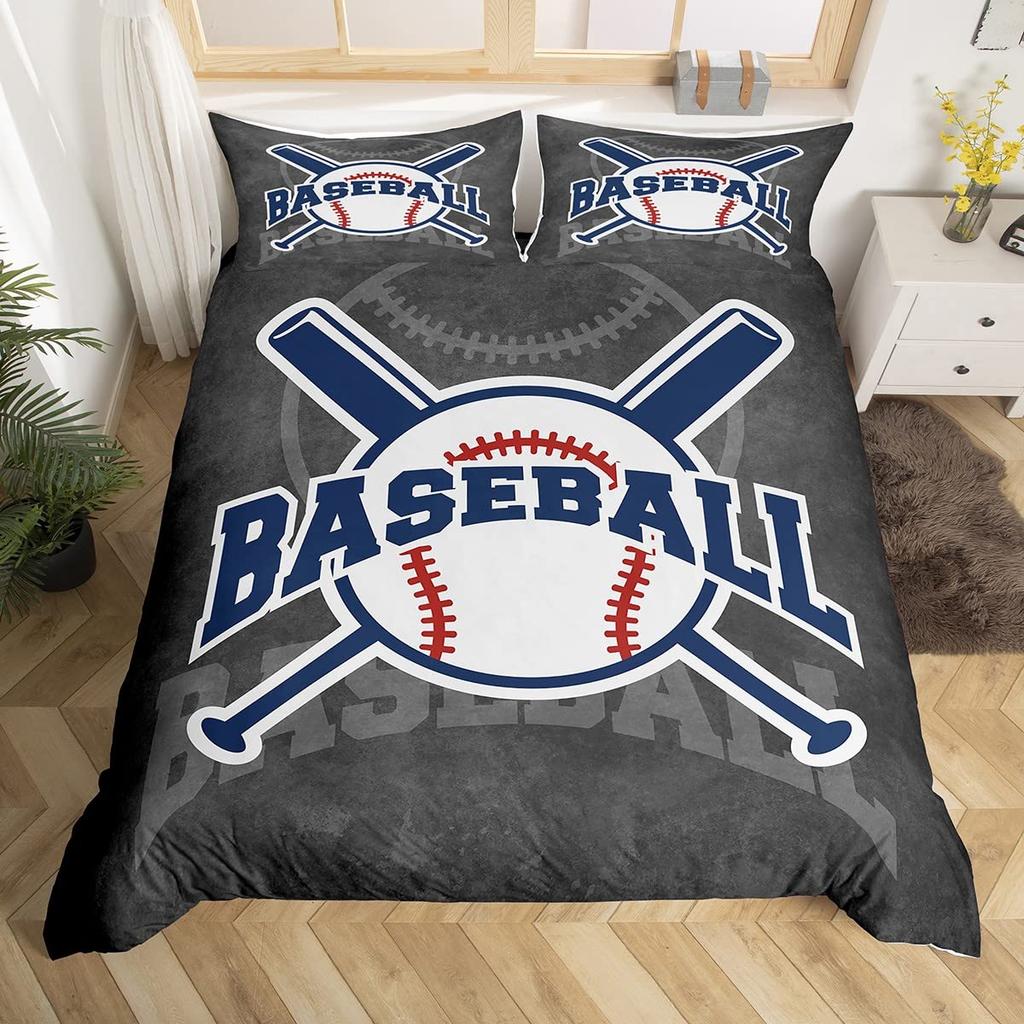 Cool Basketball Bedding Set, Neon Gradient Duvet Cover For Kids Teen Boys Girls, Comforter Cover Decor Room, Quilt Cover 3Pcs