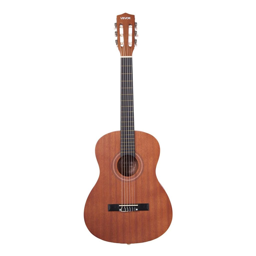 Classical Guitar, 900 mm, Wood Classical Guitar Starter Kit for Beginners, with Nylon Strings, Gig Bag, Strap, Tuner, Extra Strings, Picks, Capo,