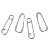 5Pcs Stainless Steel Paper Clip Shaped Pendant For Jewelry Making Supplies Diy Necklace Bracelet Connect Accessories