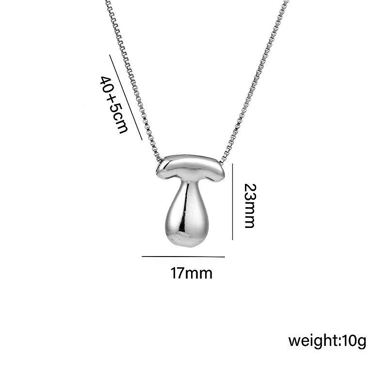 Charming Chubby Brass Polished 26-Letter Silver Pendant Necklace for Women