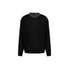 FW23 Striped Trim Round Neck Long Sleeve Knit Sweater Men Sweater Black 6R1MXG-1MNGZ-0999