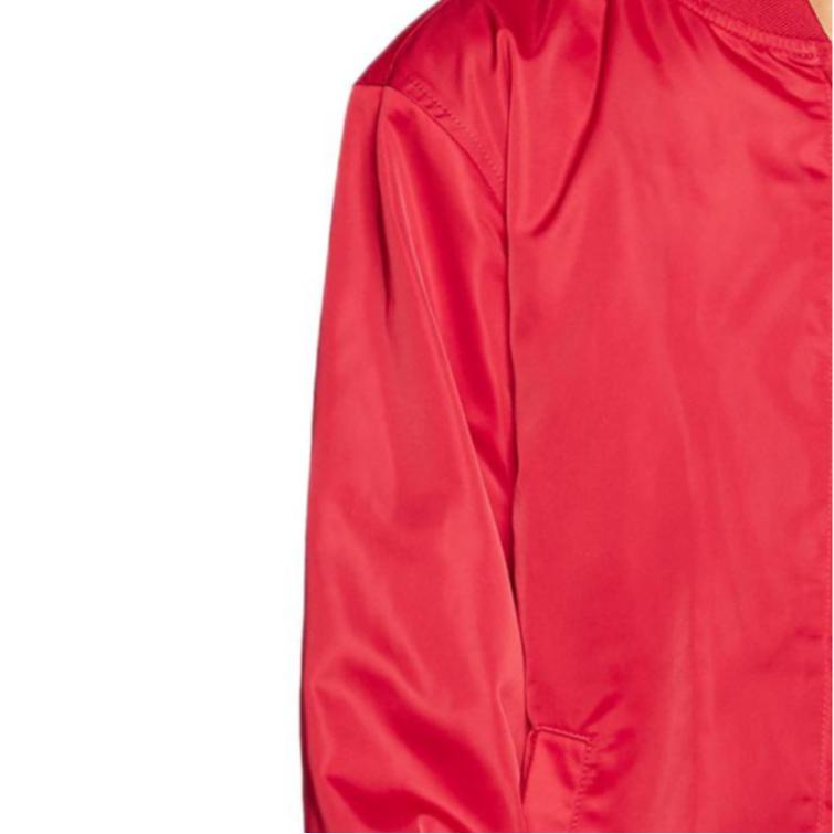 Jordan Baseball Jacket Solid Color Logo Patch Zip-Up Cardigan Kids jackets Red CV5720-687