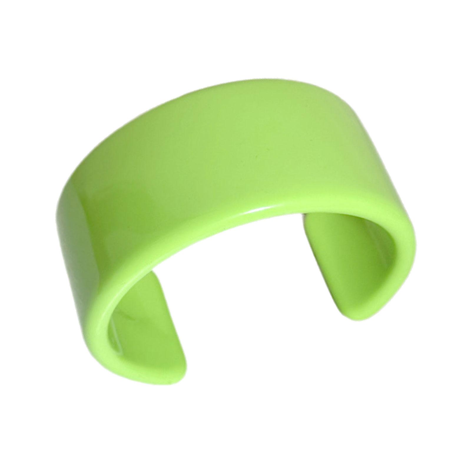 

Практичные ювелирные изделия Подарки Модные цветные акриловые открытые браслеты Аксессуар для женщин Геометрия Широкие браслеты-манжеты зелёный