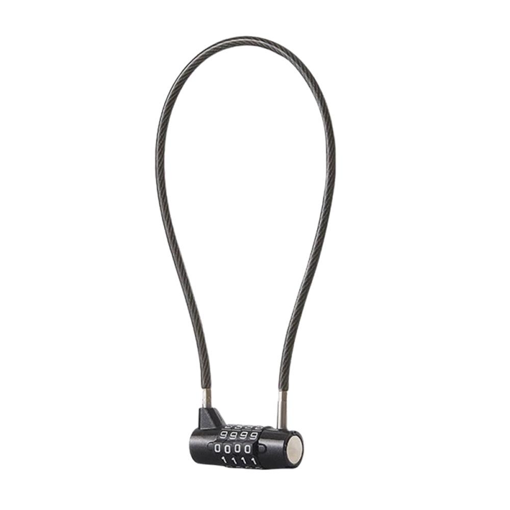 Anti-theft 4 Digit Combination Lock Wire Rope Gym Safety Coded Lock  for Travel & Home
