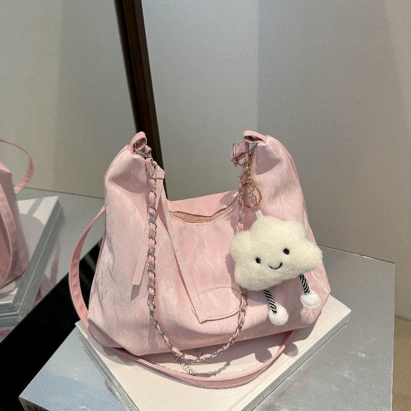 Casual student soft surface large-capacity bag women's new summer chain commuter bag fashionable shoulder messenger bag