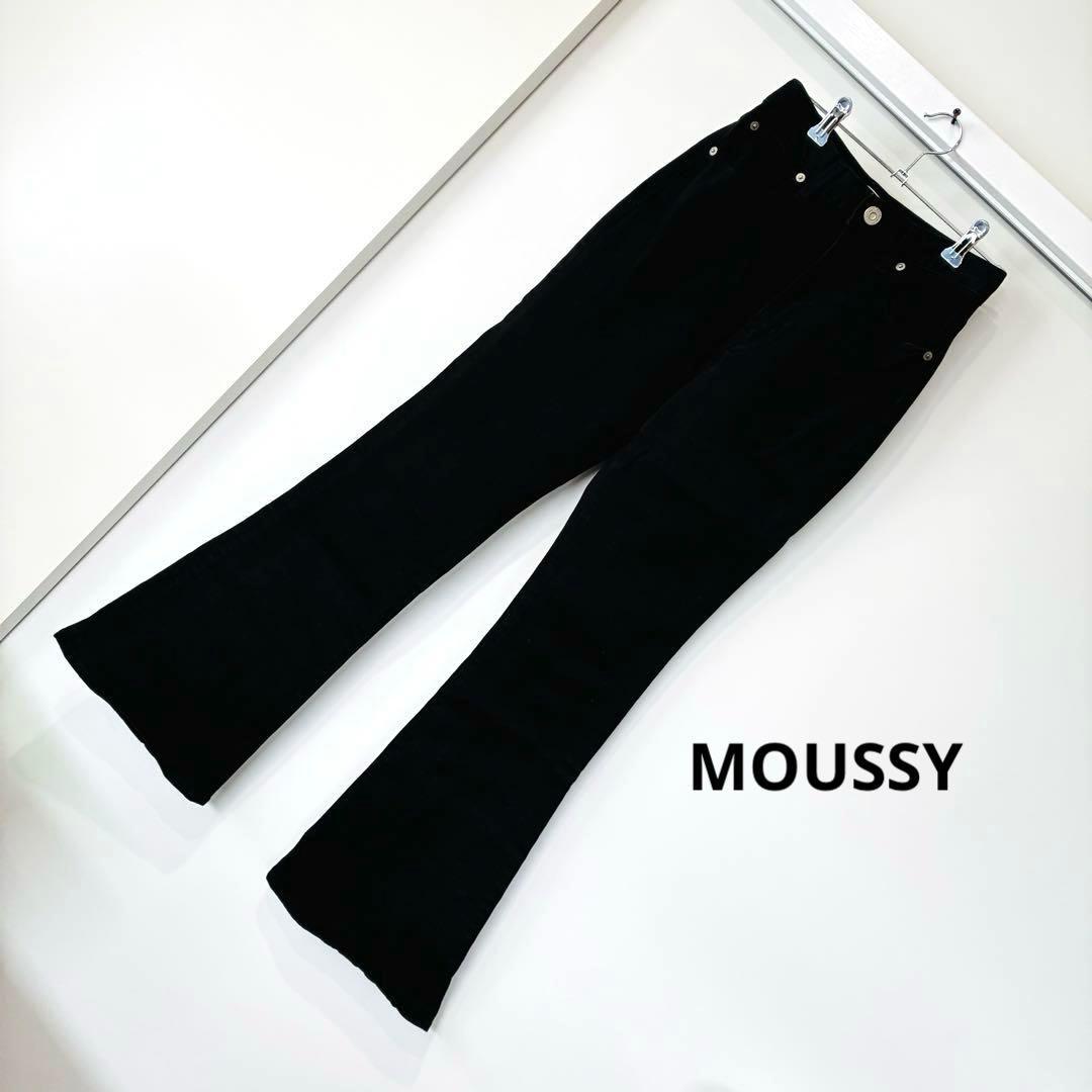 MOUSSY Flare Denim Black Size 25