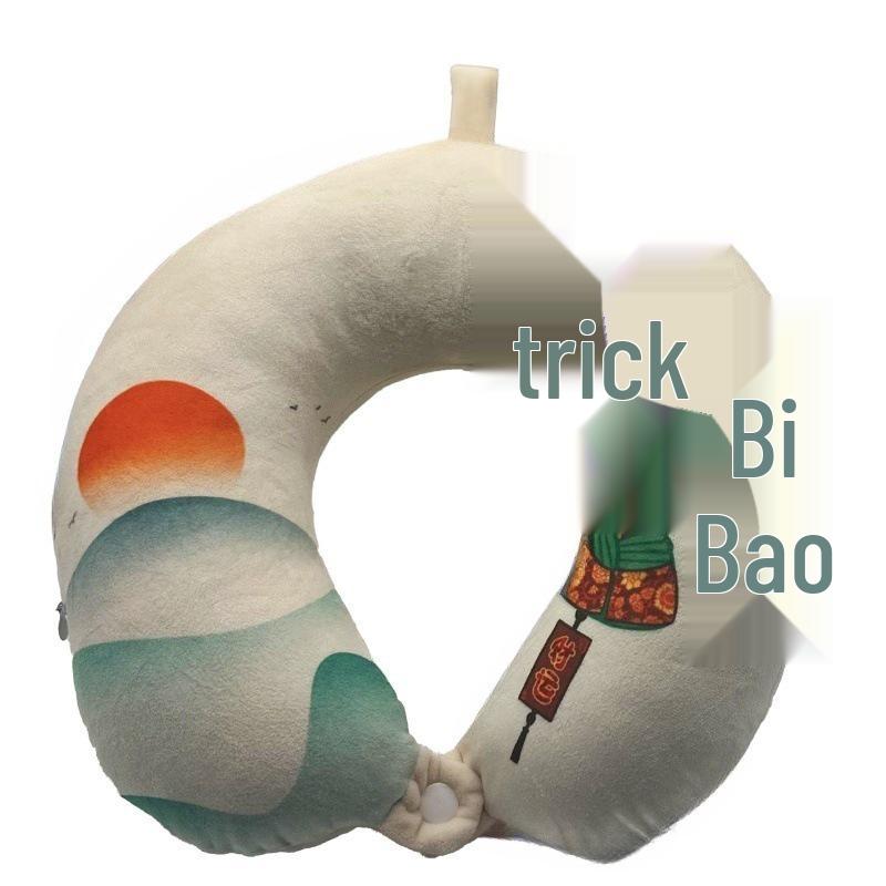 Almofada de Viagem em U para Pescoço e Costas para Escritório, Avião e Carro