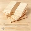 50/100pcs Wooden Popsicle Sticks Hand Crafts Wood Ice Cream Popsicle Sticks DIY Wooden Sticks