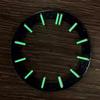 NH70 31.8MM Transparent Watch Dial for NH70 Movement Green Luminous Literal for NH35 Movement Dial Accessories