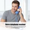 Landline Handle Receiver Type-C Creative Telephone Head Set Ergonomics Portable Vintage Phone Headset for Calls Meetings
