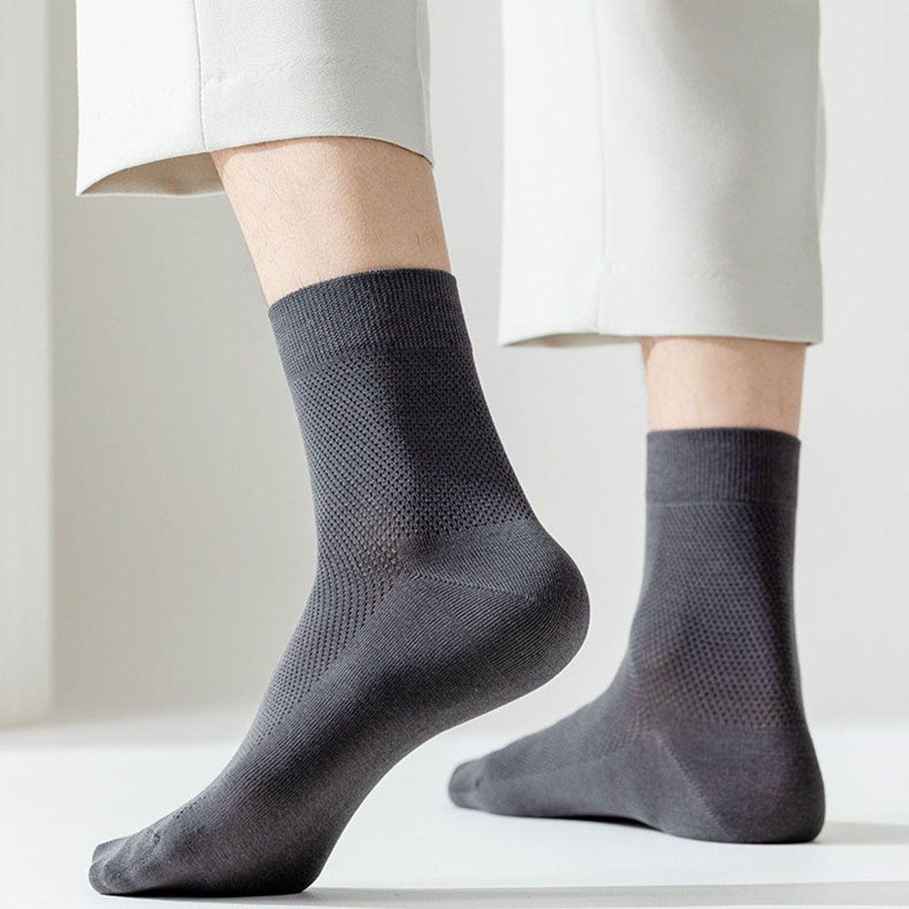 

Thin Casual Summer Cotton Middle Tube Mesh Socks Male Hosiery Ankle Socks Sport Socks