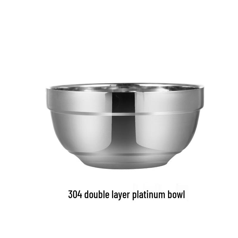 ZISIZ 304 Stainless Steel Double-Layer Insulated Children s Bowl