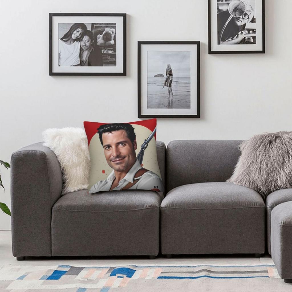 Chayanne Puerto Rican Latin Pop Singer Pillowcase Printing Fabric Cushion Cover Decorations Throw Pillow Case Cover Car Zipper